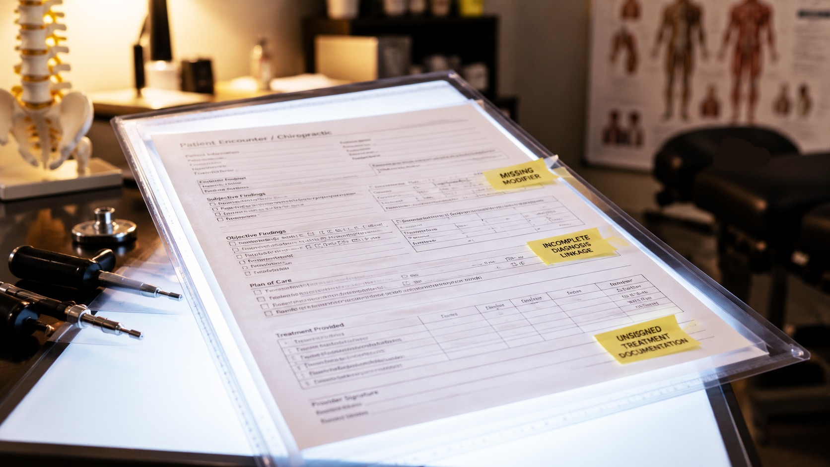 chiropractic billing errors